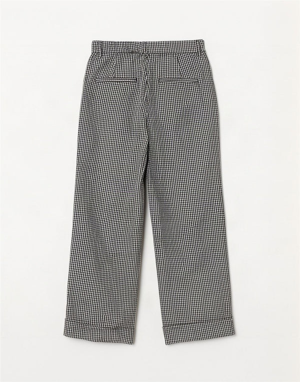 Pantaloni tăiați pentru femei cu talie înaltă Zara Mici L26 L25 Picior de găină negru