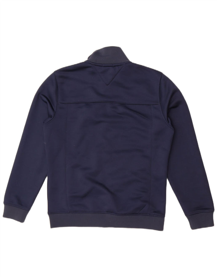 Jachetă de top pentru trening Tommy Hilfiger pentru bărbați, mijlociu, albastru bleumarin