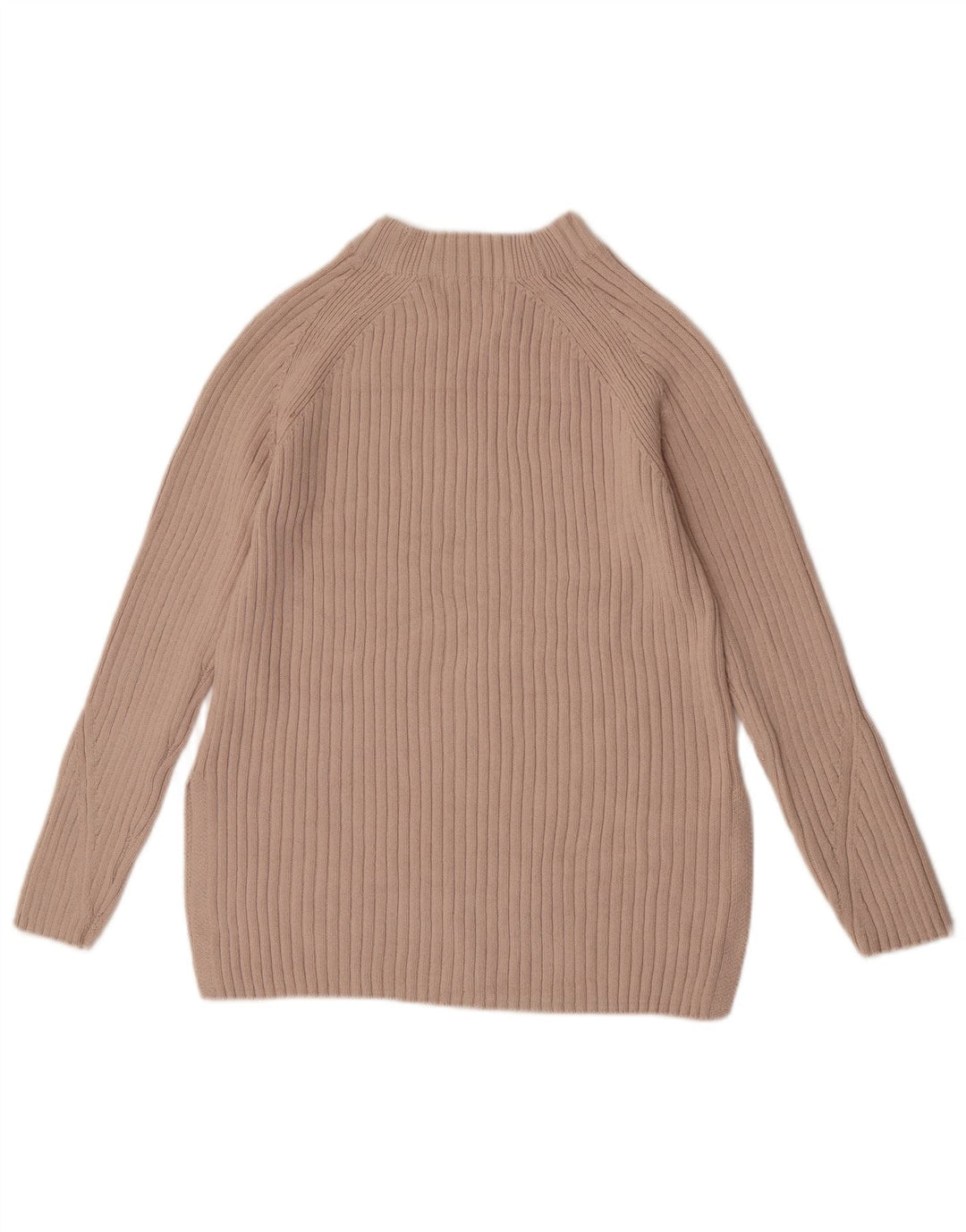 Pulover pentru femei Marks & Spencer cu gât țestoasă XS bumbac bej