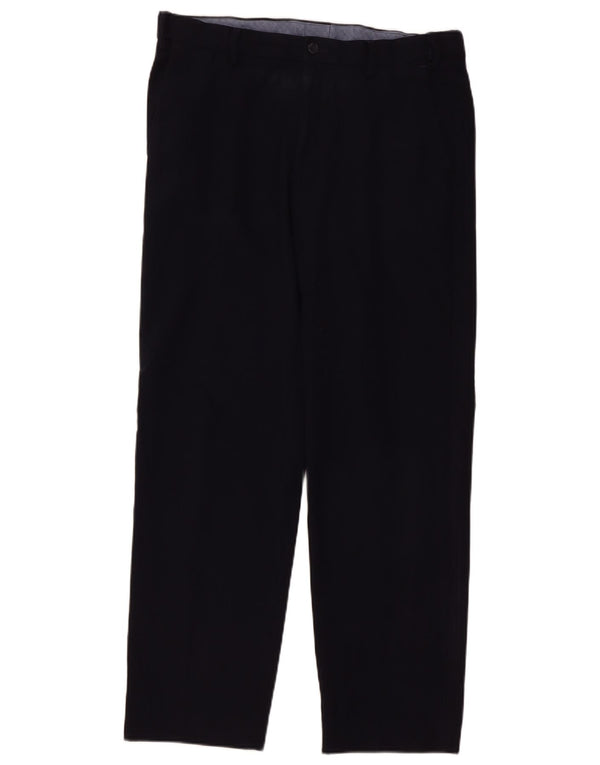 Pantaloni de costum obișnuiți drepti pentru bărbați Marks & Spencer L34 L31 bleumarin