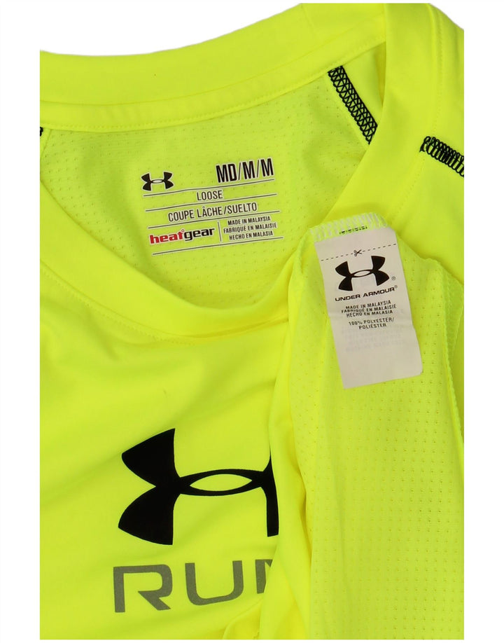 Tricou grafic pentru bărbați UNDER ARMOUR Heat Gear Top Poliester verde mediu