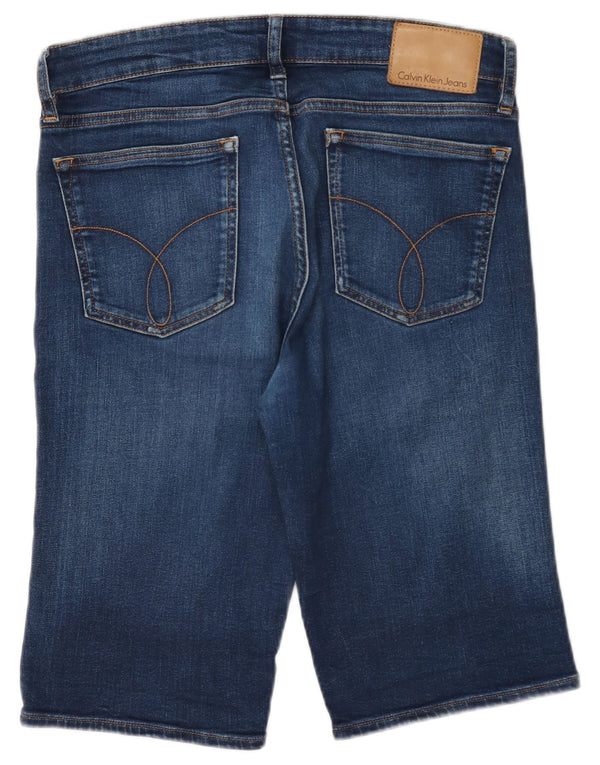 Pantaloni scurți din denim pentru bărbați Calvin Klein W31, bumbac albastru mediu