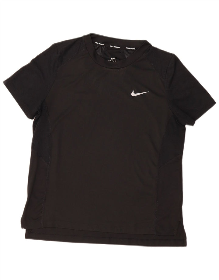 Tricou Nike Dri Fit pentru femei Top UK 14 Medium Negru Poliester Sport