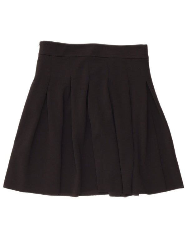 Mini fustă plisată pentru femei Tommy Hilfiger Medium W28 Poliester negru