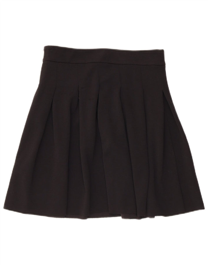 Mini fustă plisată pentru femei Tommy Hilfiger Medium W28 Poliester negru