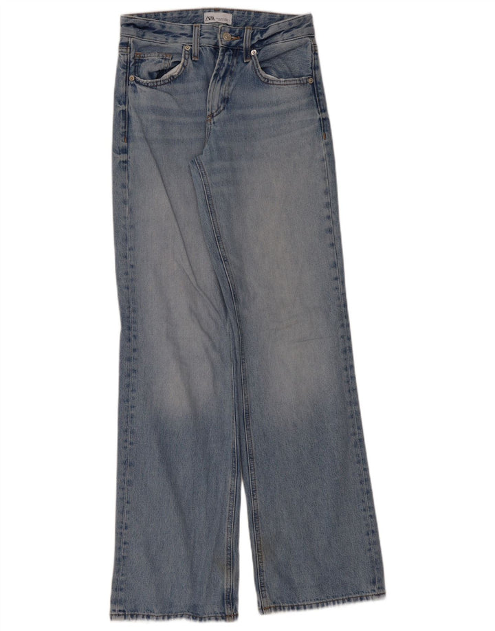 Blugi Zara Femei Bootcut EU 34 2XS L24 L33 Bumbac albastru