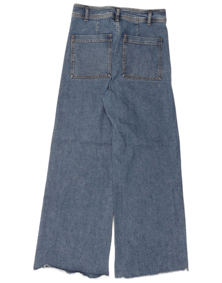 Blugi pentru femei Zara cu picioare late EU 40 Medium W30 L29 Albastru