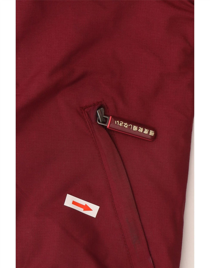 Jachetă bomber cu glugă Superdry pentru femei UK 14 Medium Burgundy Poliester