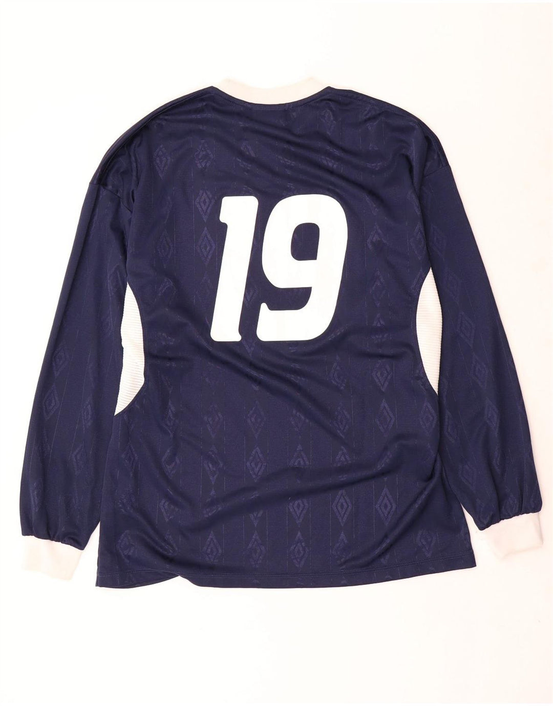 Top grafic pentru bărbați Umbro cu mânecă lungă XL bleumarin poliester geometric