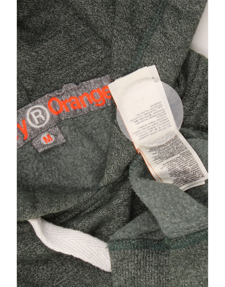Pulover Superdry pentru bărbați, bumbac cu pete verde mediu