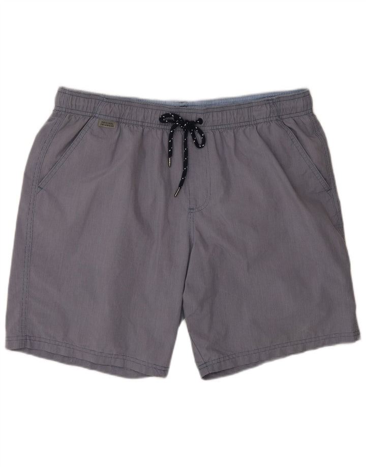 Pantaloni scurți de înot pentru bărbați Marks & Spencer, mari, albastru, bumbac