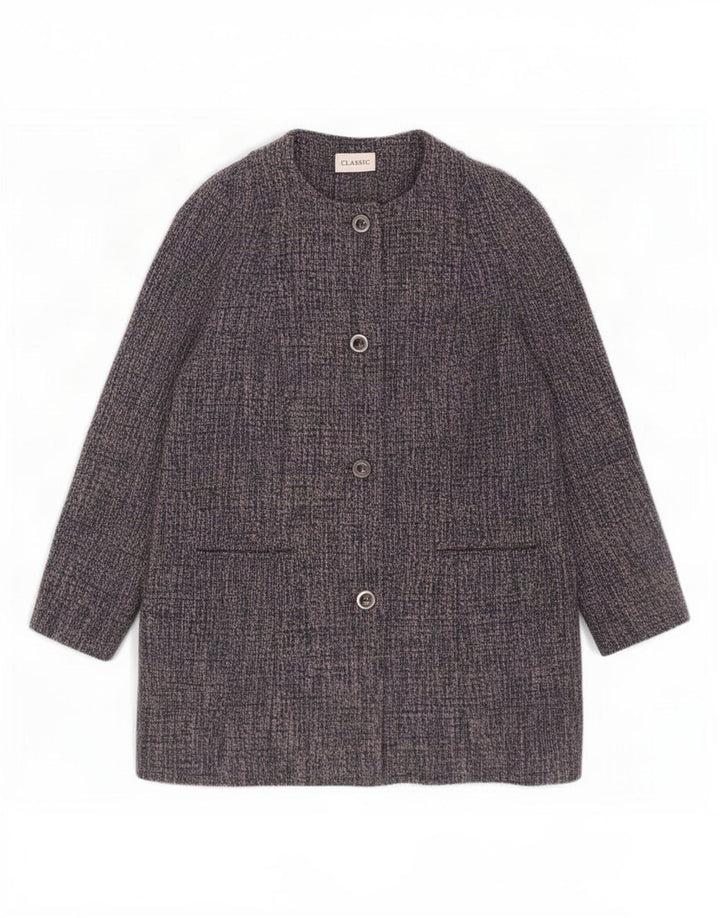 Pardesiu clasic pentru femei Marks & Spencer UK 18 XL, poliester stricat albastru
