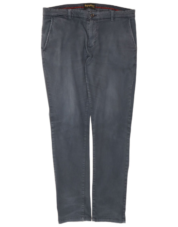 Refrigiwear Pantaloni chino subțiri pentru bărbați IT 52 XL W36 L32 Bumbac bleumarin
