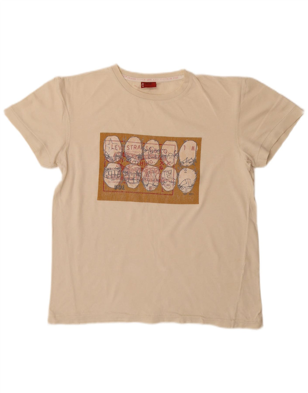 Tricou grafic Levi's pentru femei Top UK 14 Medium Beige