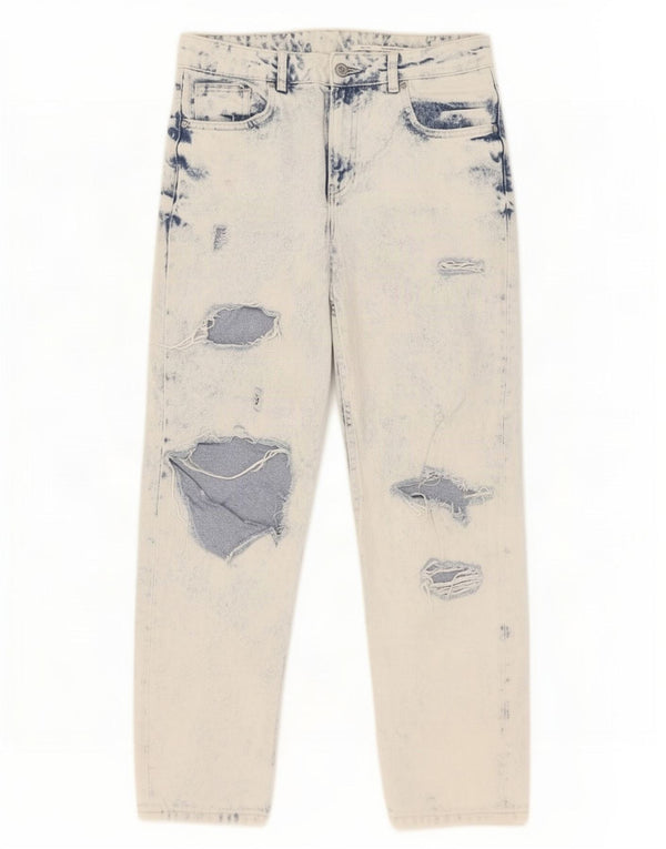 Blugi drepți, cu tăiere relaxată, de damă Zara, EU 36 XS W26 L27 Albastru