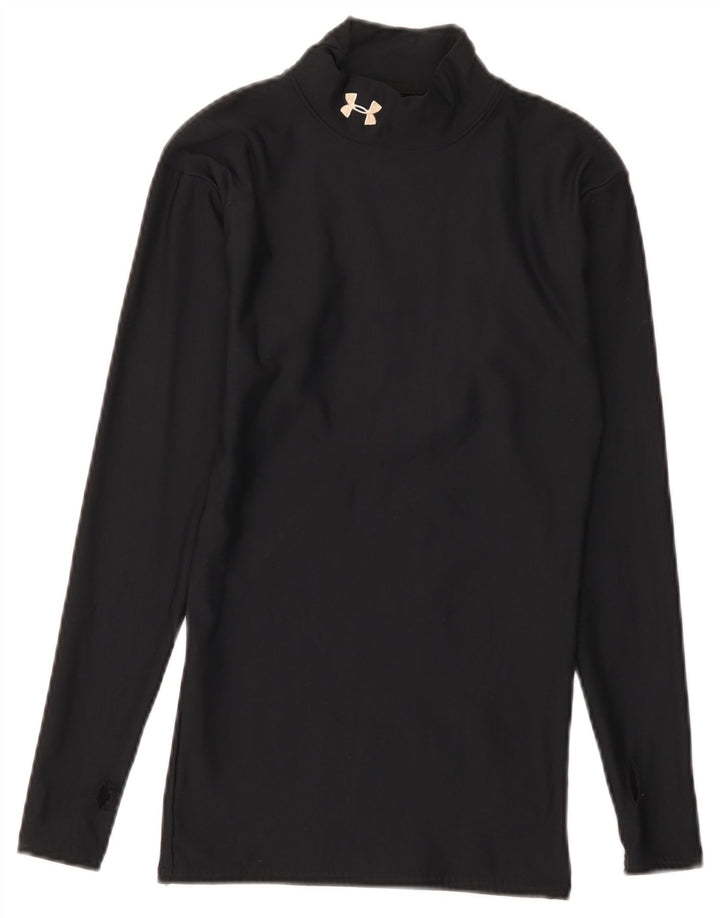 Under Armour Cold Gear Top cu mânecă lungă pentru femei UK 8 Small Black Nylon