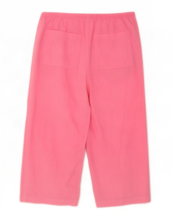 Pantaloni Capri pentru femei Marks & Spencer cu picioare largi UK 16 Large W34 L20 Roz