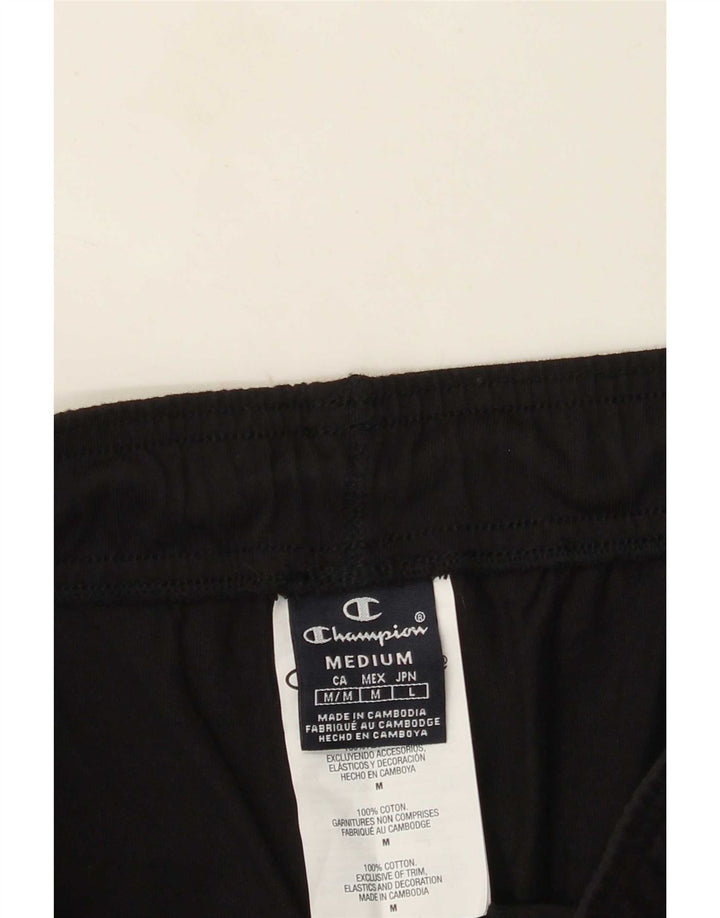 Pantaloni scurți sport Champion pentru bărbați, bumbac mediu negru