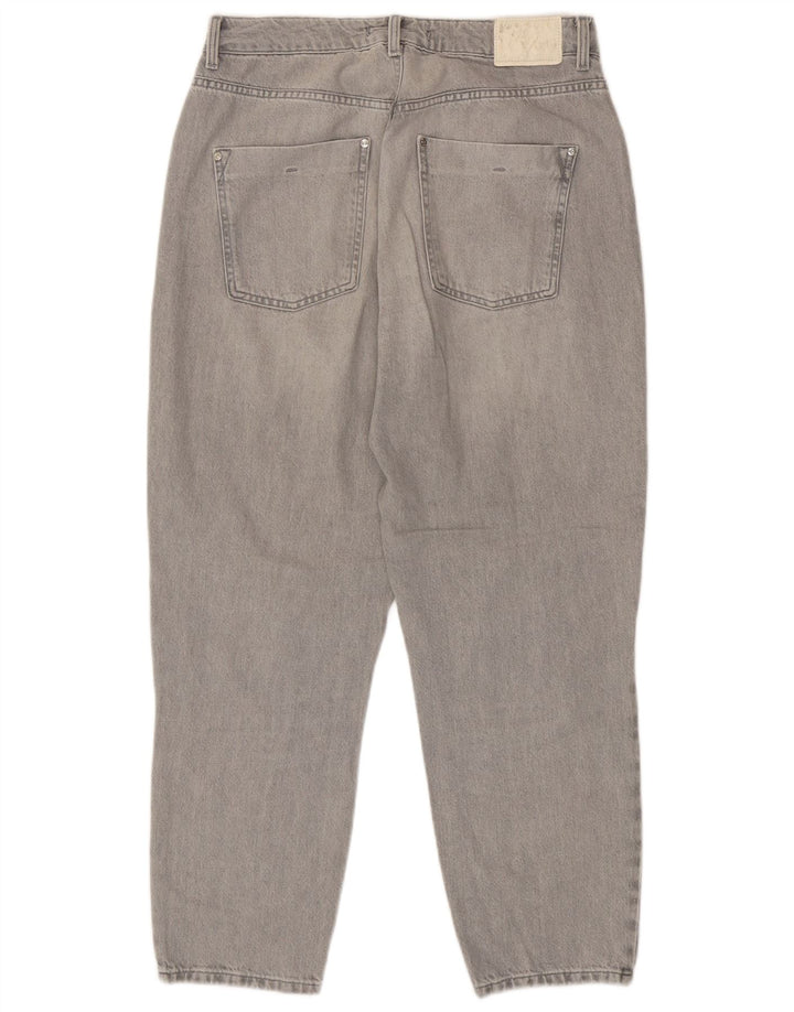 Blugi conici pentru femei Zara EU 42 Large W32 L27 Gri