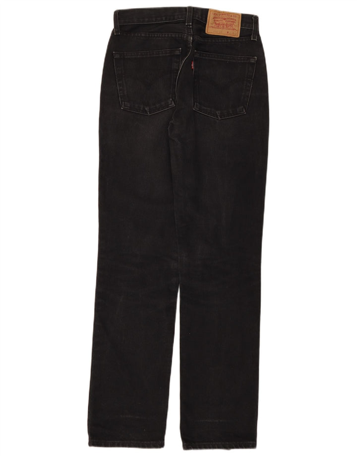Blugi drepti largi pentru femei Levi's W29 L32 bumbac negru