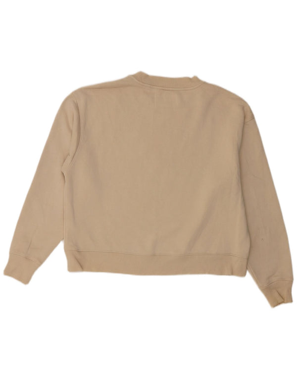 Pulover Calvin Klein Jeans pentru femei Crop Graphic Pulover UK 14 Medium Bej