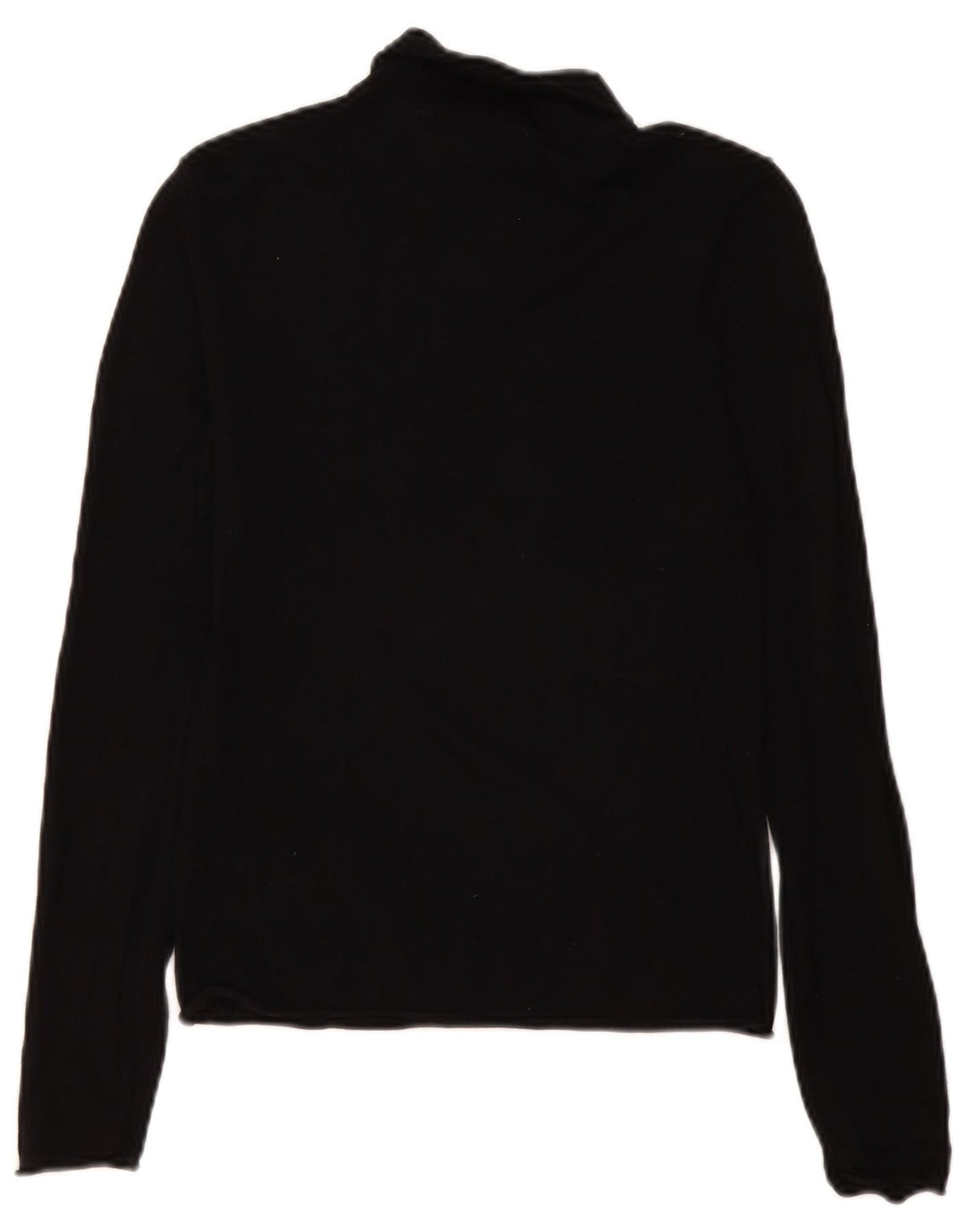 Pulover pentru femei cu gât rulat Zara UK 12, viscoză medie, neagră