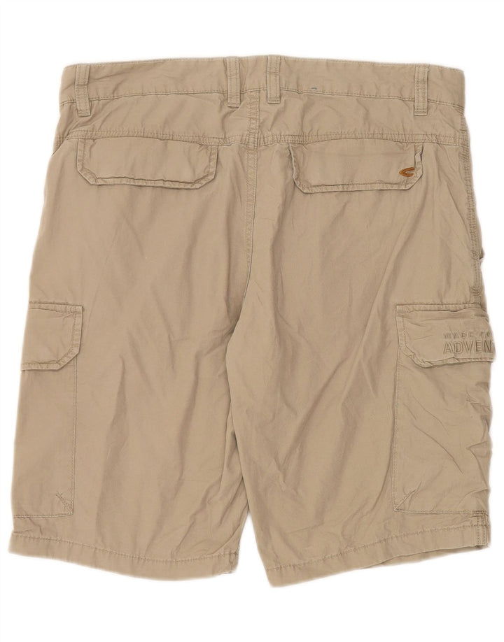 Pantaloni scurți cargo pentru bărbați Camel Active W33 bumbac mediu bej