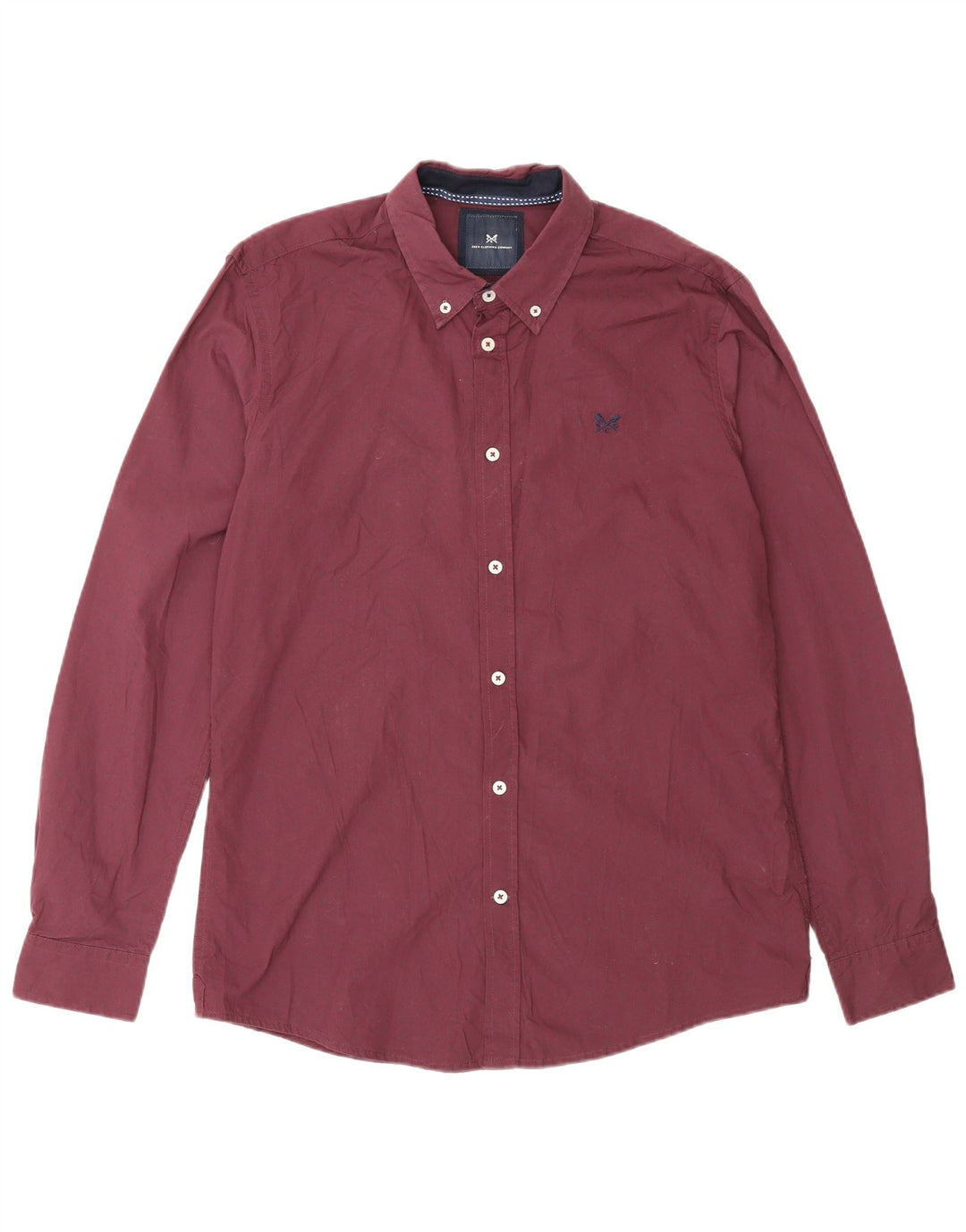 Crew Clothing Cămașă Slim Fit pentru bărbați Medium Burgundy Spotted