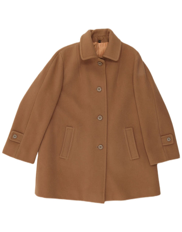 LAMPERT Palton pentru femei UK 20 2XL Maro Lână de miel