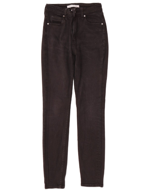 Blugi skinny pentru femei Calvin Klein W26 L30 bumbac negru