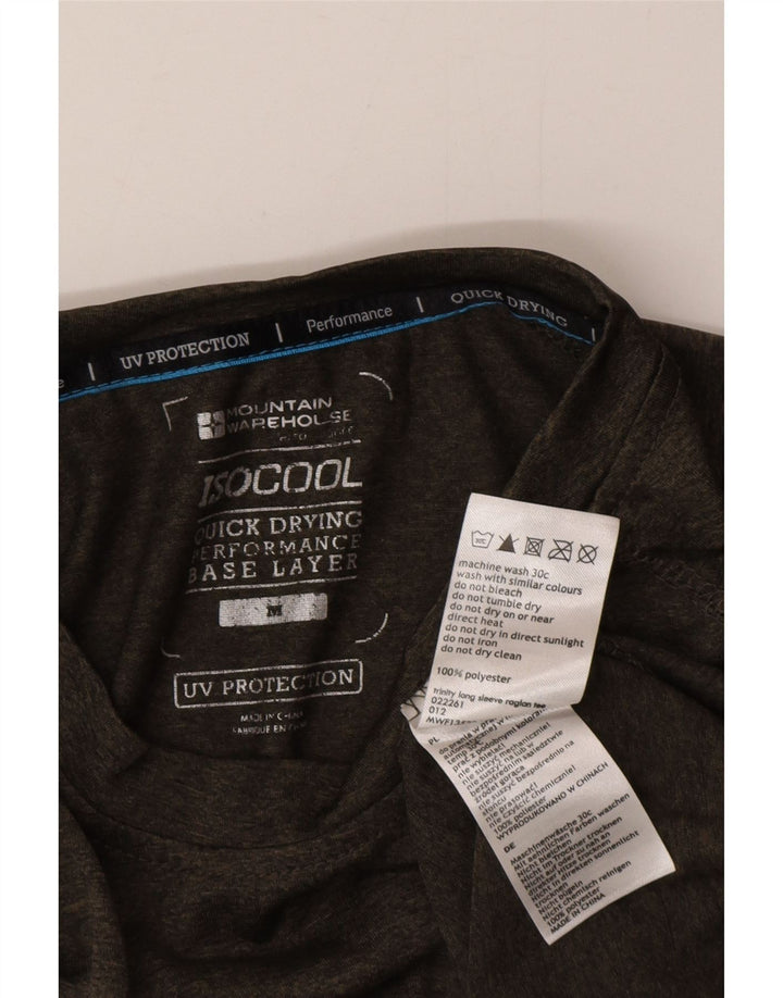 Mountain Warehouse pentru bărbați IsoCool Top cu mânecă lungă Medium Khaki Flecked