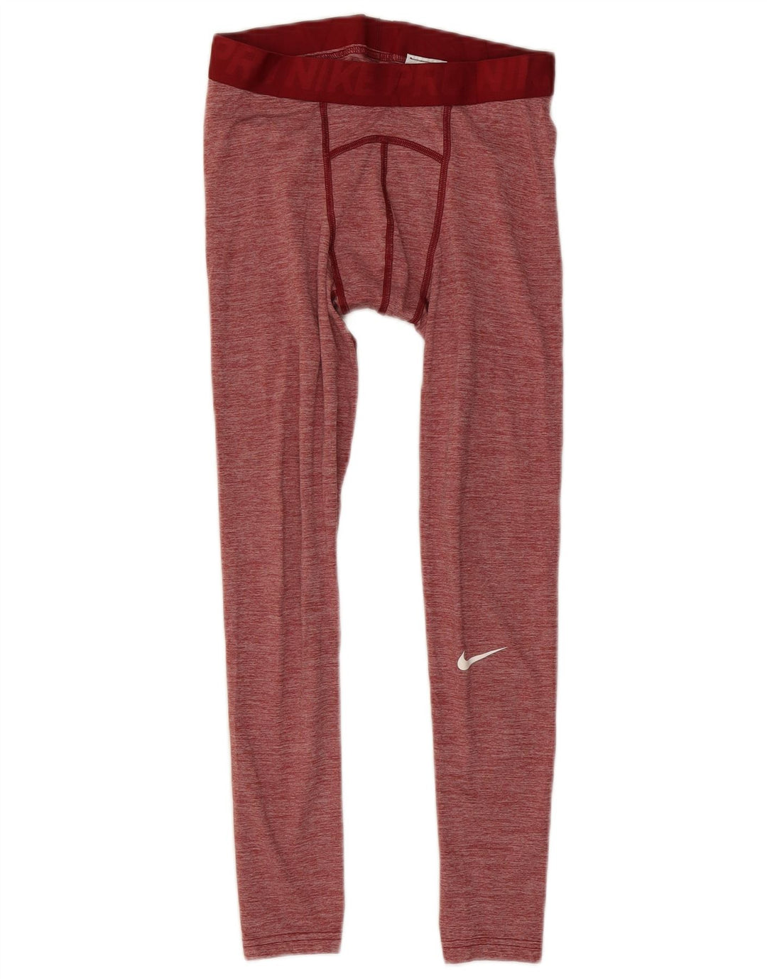 Leggings crop Nike Dri Fit pentru bărbați, poliester cu pete roșii medii