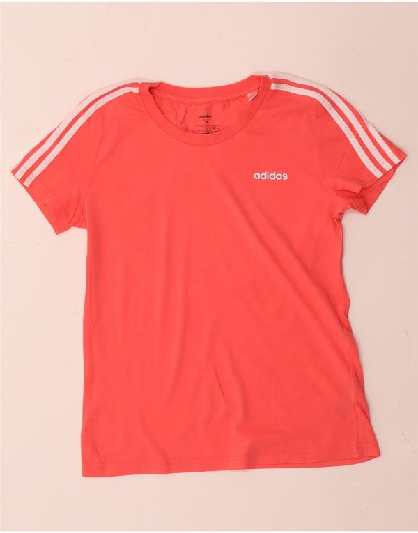 Tricou Adidas Femei Top UK 12/14 Medium Red Bumbac