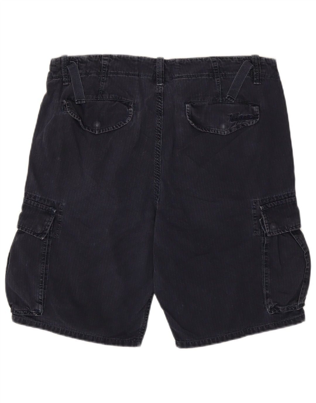 Pantaloni scurti cargo vintage pentru bărbați W33, bumbac, albastru bleumarin mediu