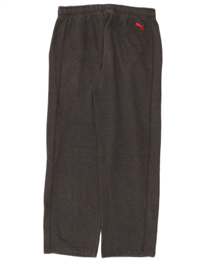 Pantaloni de trening Puma pentru bărbați, bumbac, gri mediu