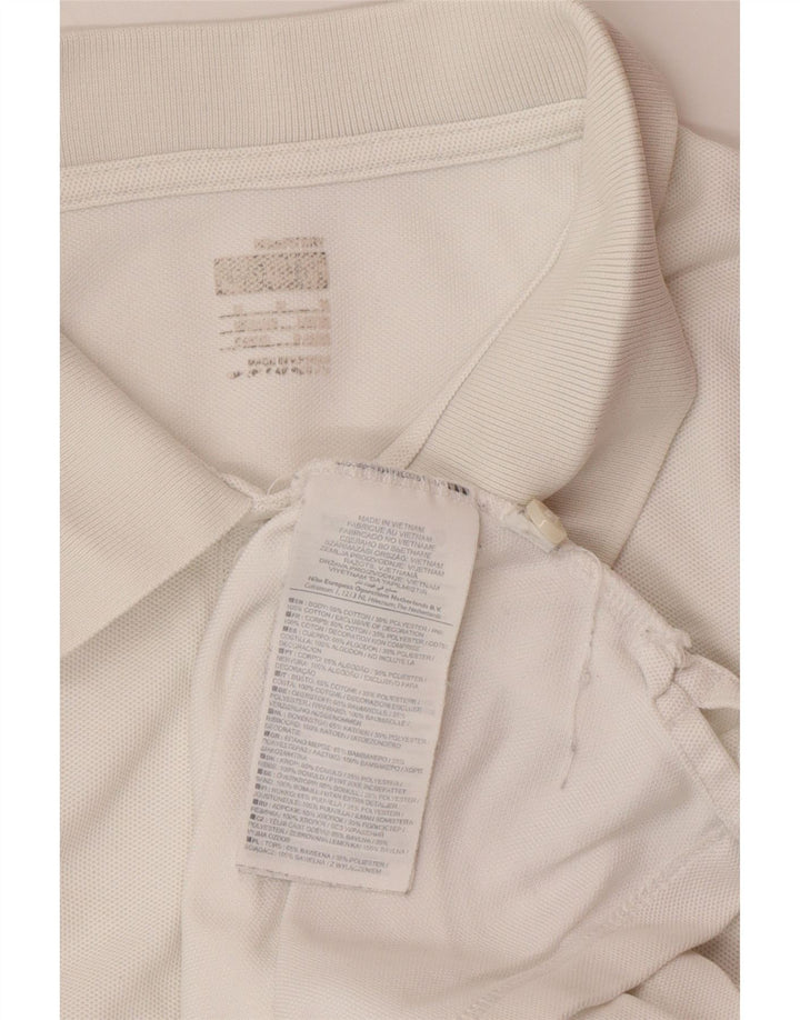 Tricou polo NIKE pentru bărbați, bumbac alb mediu