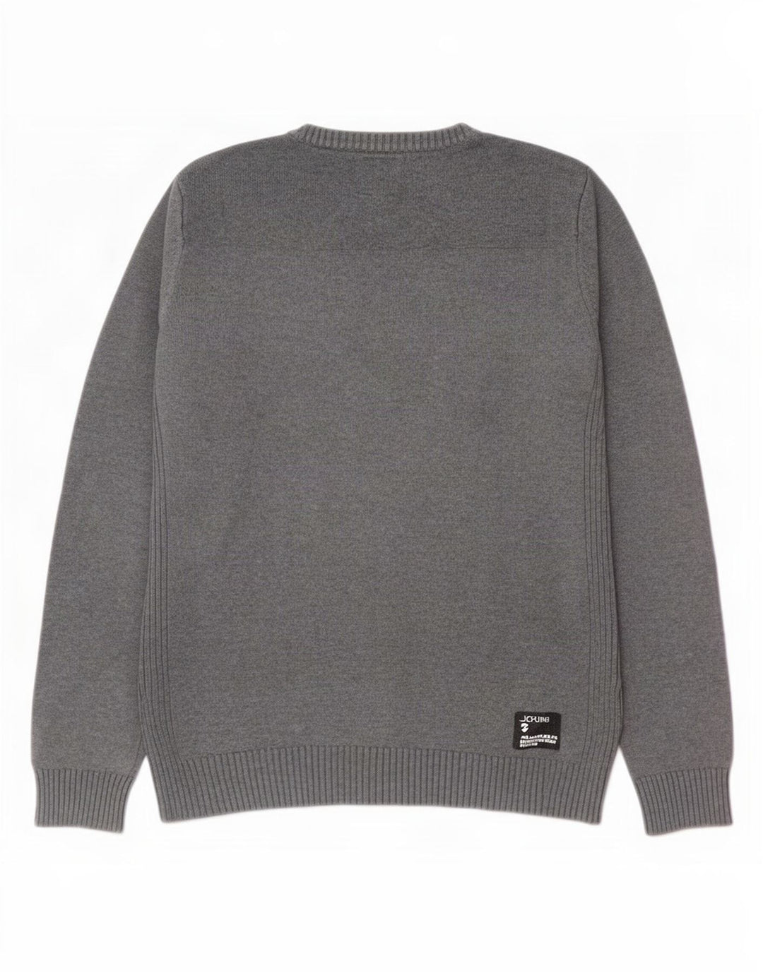 Pulover Jack & Jones pentru bărbați, cu decolteu în V, bumbac, gri mediu