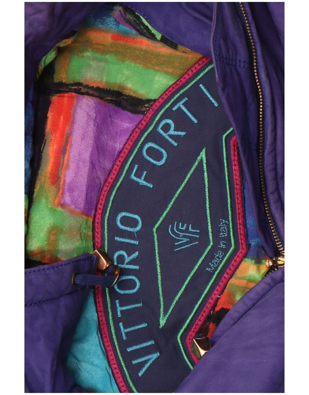 Jachetă parka cu glugă vintage pentru femei UK 14 mare violet