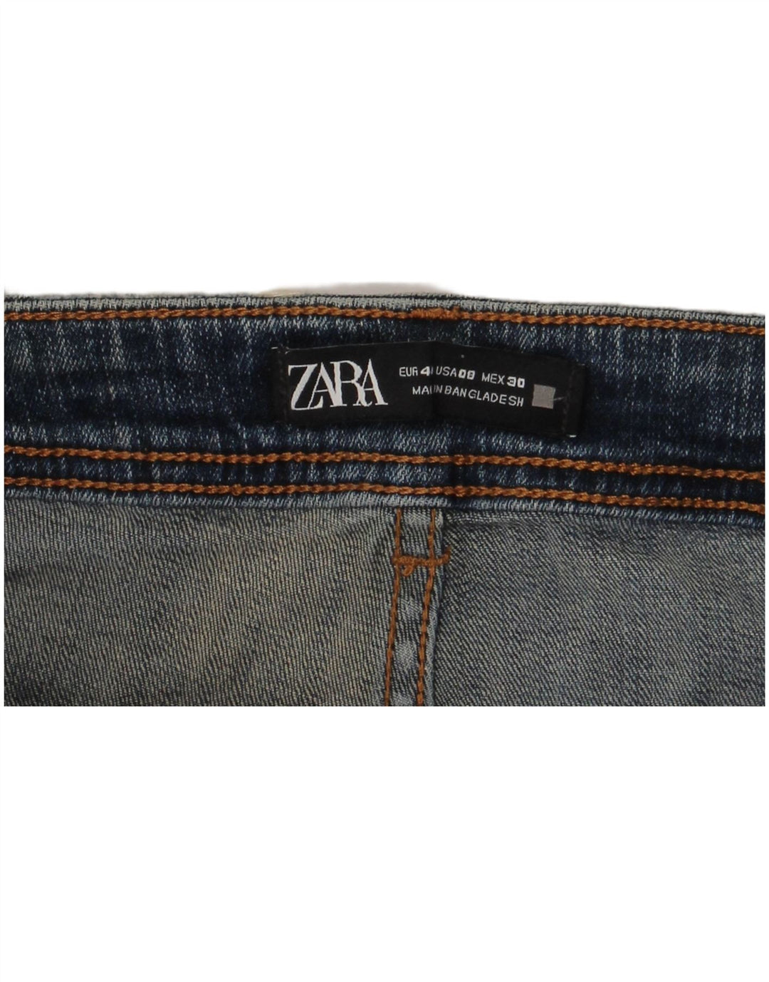 Blugi skinny distressed pentru femei Zara EU 40 Medium W30 L28 Albastru