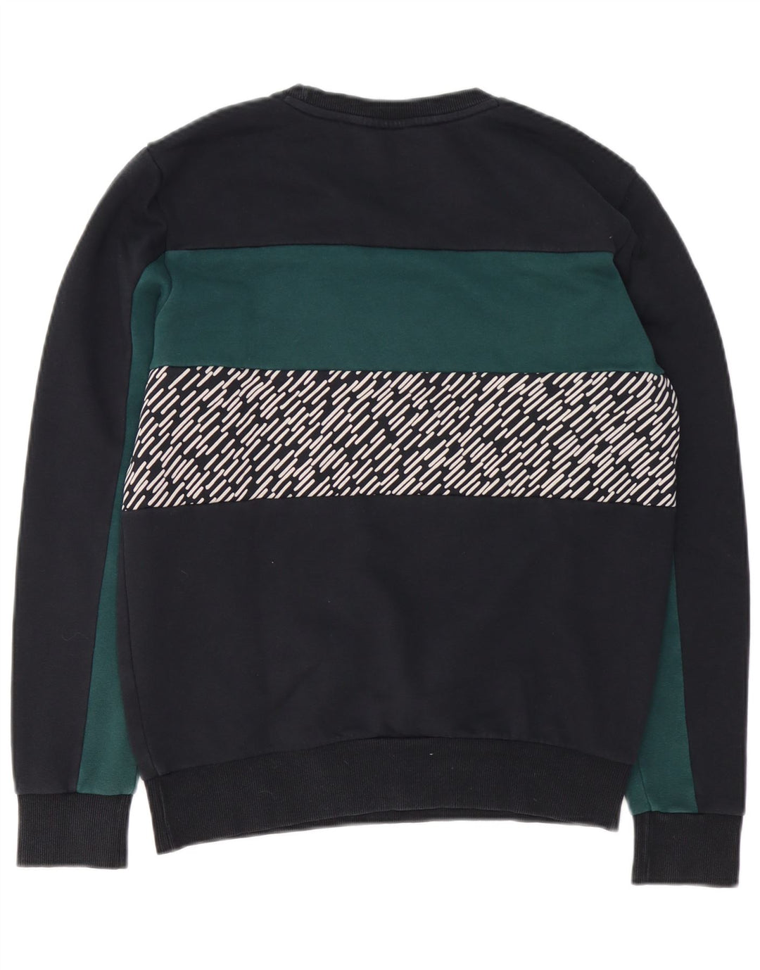 Pulover grafic pentru bărbați Puma, mic, negru, color block