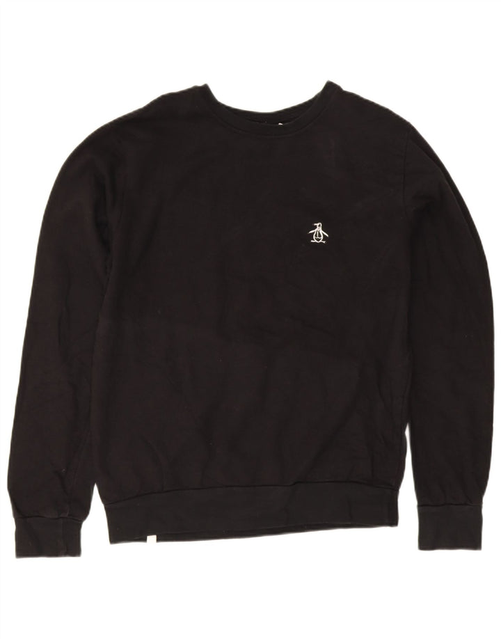 Pulover pentru bărbați Penguin Pulover Medium Negru Bumbac