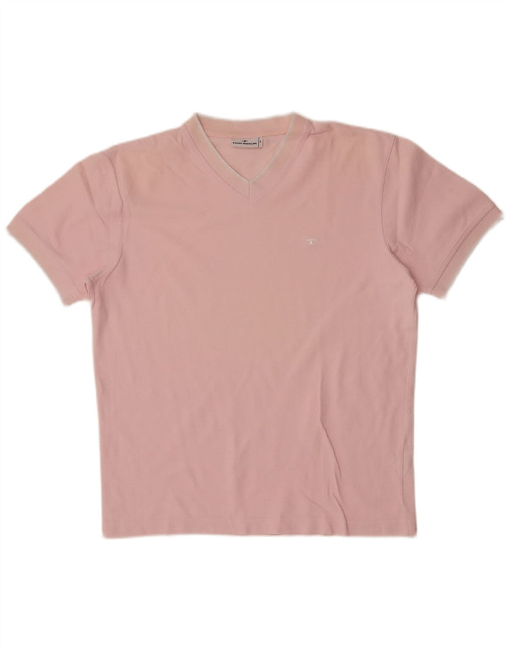 Tricou pentru bărbați Tom Tailor Top Medium Pink Bumbac