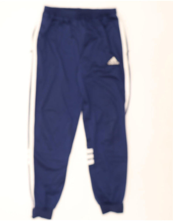 Pantaloni de trening pentru bărbați Adidas Pantaloni de jogging Marea Britanie 42/44 Mare bleumarin Colorblock