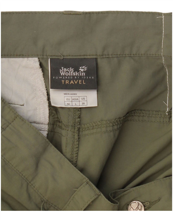 Pantaloni cargo drepti de călătorie pentru bărbați JACK WOLFSKIN L34 L30 Kaki