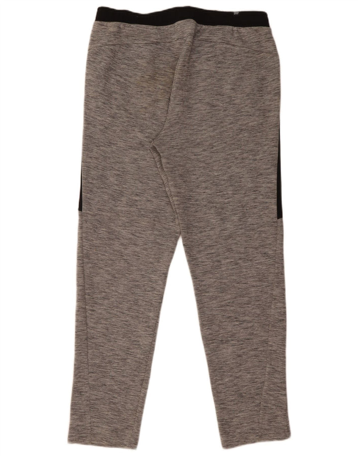 Pantaloni de trening Puma pentru bărbați, bumbac color bloc, gri mari