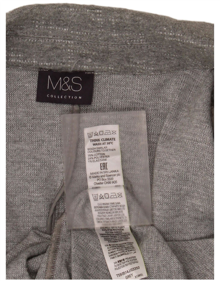 Marks & Spencer jachetă pentru femei cu mâneci 3/4 deschise, UK 20 2XL, bumbac gri