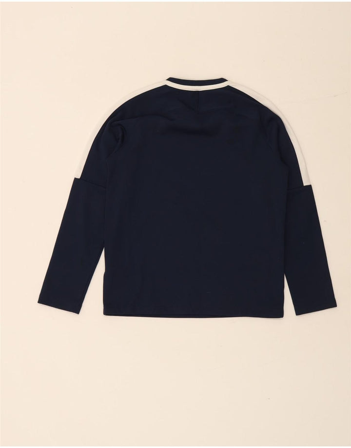 Nike pentru băieți Dri Fit Top cu mânecă lungă 10-11 ani, mediu, bleumarin, poliester