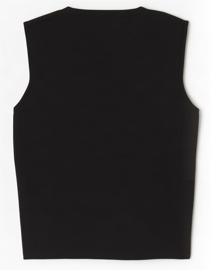 Top cu vestă pentru femei Zara UK 8, poliester negru mic