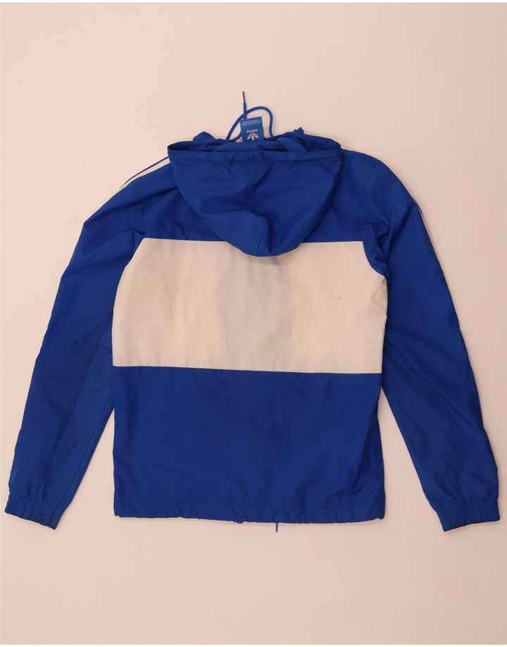 Trening pentru bărbați Adidas Jachetă de top cu glugă, albastru, poliester color bloc