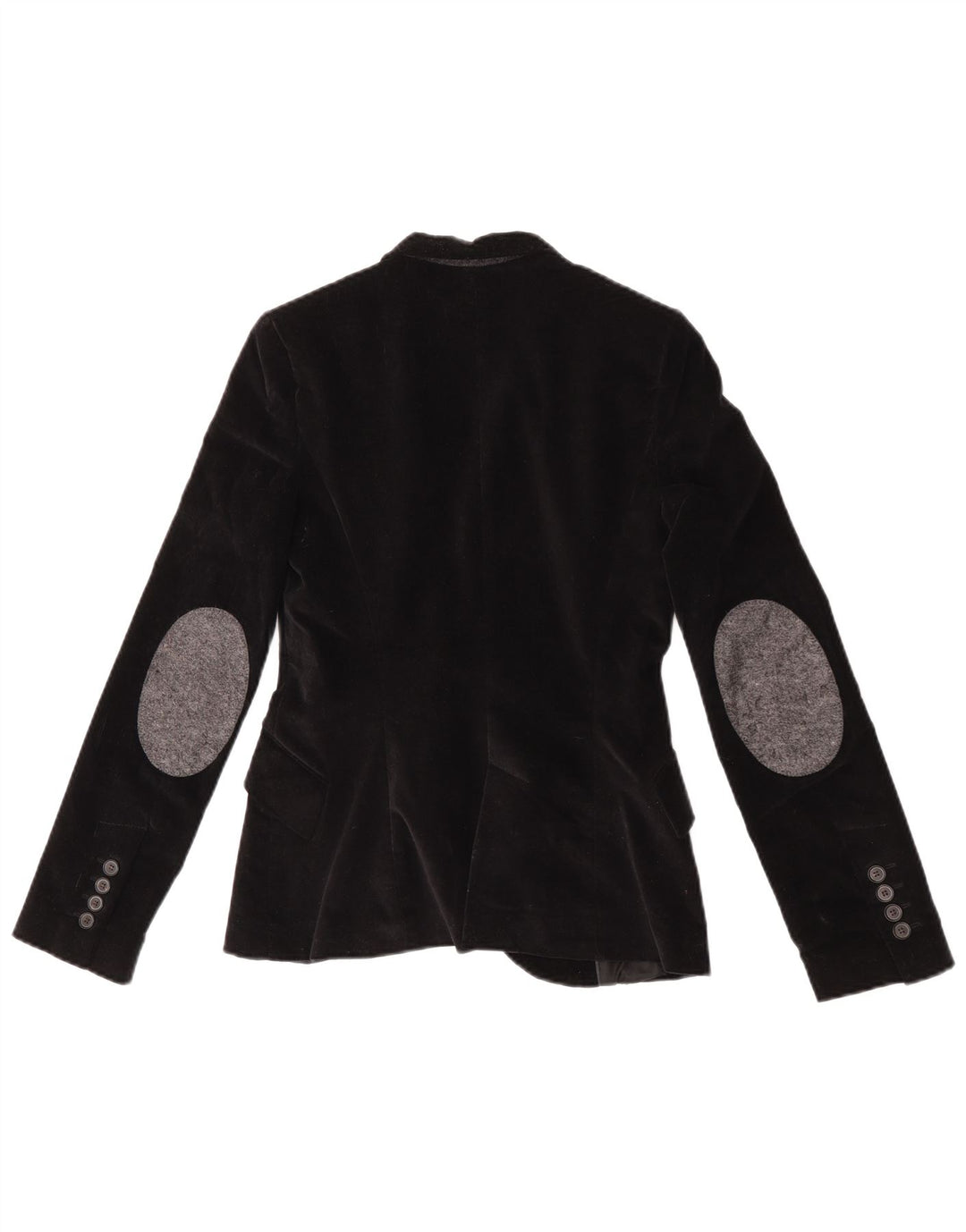 Jachetă pentru femei Zara cu 1 nasture din catifea UK 6 XS Negru